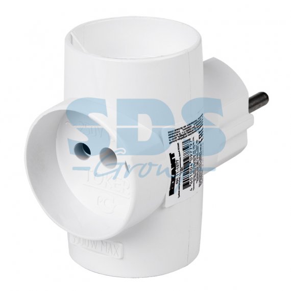 Фотография товара 'Rexant Тройник электрический б\з 220В, 6A-10A 11-1081'