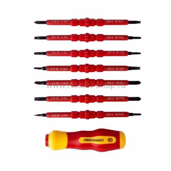 Фотография товара 'Rexant Набор отверток (8 предметов) 12-4773'