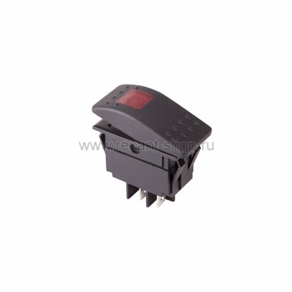 Фотография товара 'Rexant Выключатель клавишный 12V 35А (4с) 36-4460'