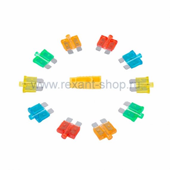 Фотография товара 'Rexant Набор автомобильных предохранителей 80-7121'