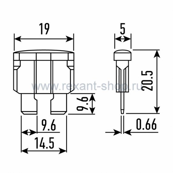 Фотография товара 'Rexant Предохранитель автомобильный 80-7100'