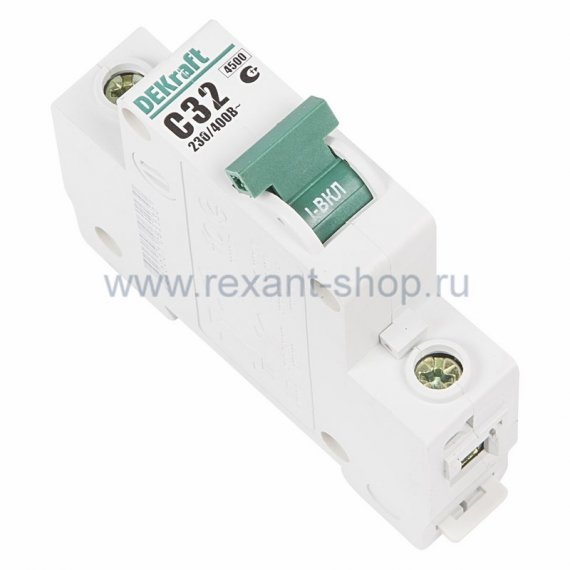 Фотография товара 'Rexant Автомат 1-полюсный 32А 4,5кА 81-0255'