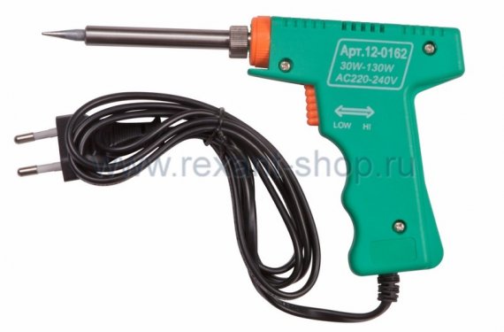 Фотография товара 'Rexant Паяльник импульсный (HS-50) 220V/30-130 Вт 12-0162'
