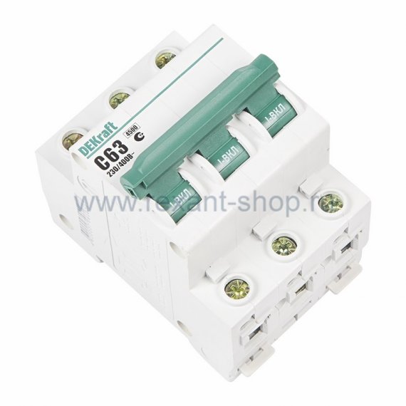 Фотография товара 'Rexant Автомат 3-полюсный 63А 4,5кА 81-0272'