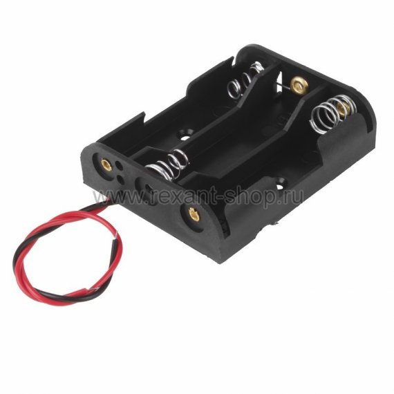 Фотография товара 'Rexant Батарейный отсек 3 х АА (с проводами) 16-0823-9'