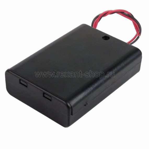 Фотография товара 'Rexant Батарейный отсек 3 х АА (с проводами, закрытый) 16-0825-9'