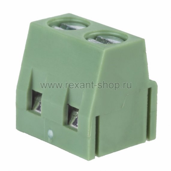 Фотография товара 'Rexant Клеммная колодка винтовая на плату (DG500-5.0-02P) 16-0922-9'