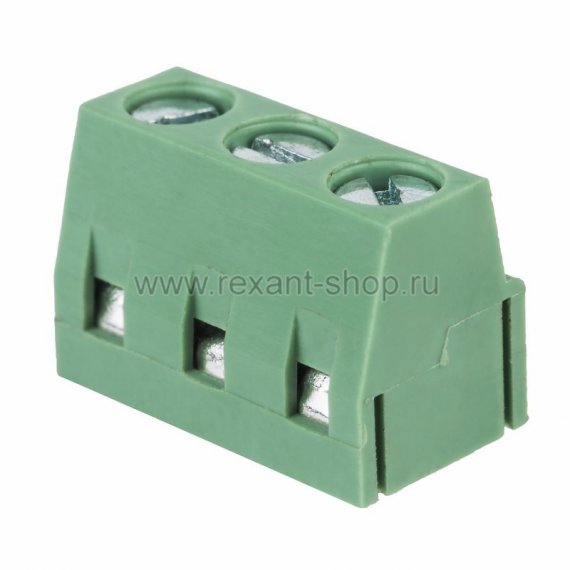 Фотография товара 'Rexant Клеммная колодка винтовая на плату (DG500-5.0-03P) 16-0923-9'