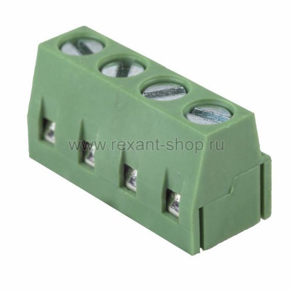 Фотография товара 'Rexant Клеммная колодка винтовая на плату (DG500-5.0-04P) 16-0924-9'