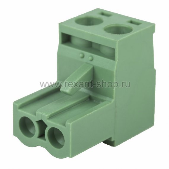 Фотография товара 'Rexant Клеммная колодка винтовая угловая (2EDGK-02P) 16-0902-9'