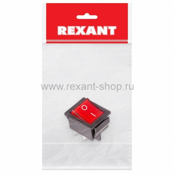 Фотография товара 'Rexant Выключатель клавишный 250V 16А 36-2330-1'