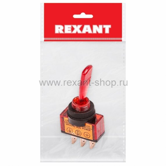 Фотография товара 'Rexant Тумблер 12V 20А (3c) 36-4370-1'