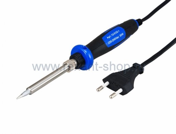 Фотография товара 'Rexant Паяльник с керам. нагревателем долговечное жало (Профи) 220V/30 Вт 12-0122-1'