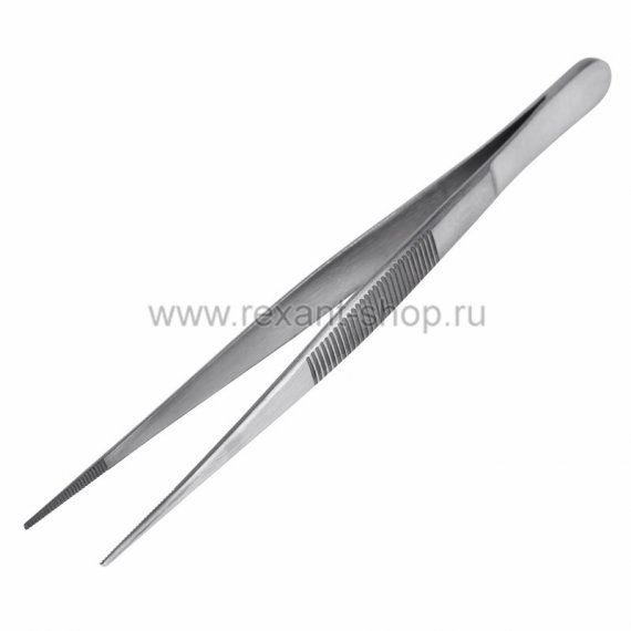 Фотография товара 'Rexant Пинцет прямой, узкий, рифленый 12-0346'