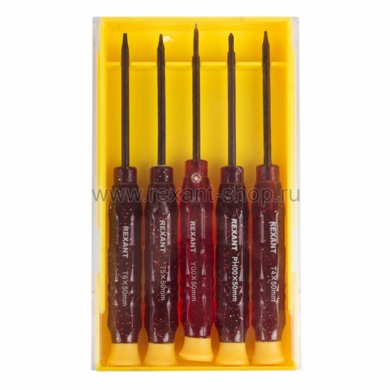Фотография товара 'Rexant Набор отверток для точечных работ 12-4750'
