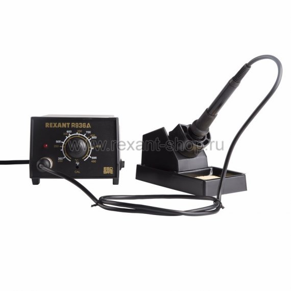 Фотография товара 'Rexant Паяльная станция (паяльник) 200-480°С (R936A) 12-0710'
