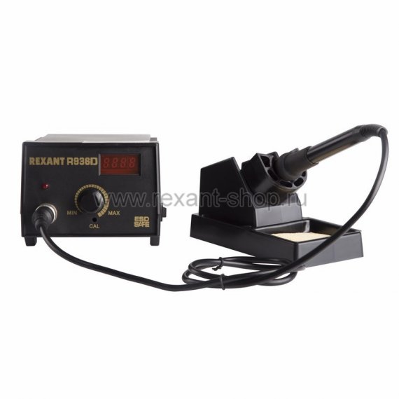 Фотография товара 'Rexant Паяльная станция (паяльник) с цифровым дисплеем 12-0711'
