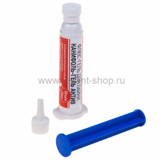 Фотография товара 'Rexant Флюс-гель для пайки КАНИФОЛЬ-ГЕЛЬ АКТИВ 09-3686'