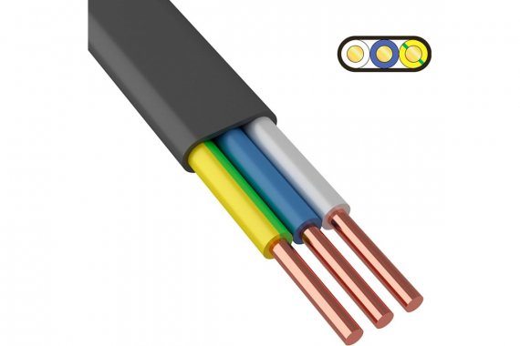 Фотография товара 'Rexant 01-8275-99 Кабель ВВГ-Пнг(А)-LS 3x10мм?, ГОСТ ККЗ'