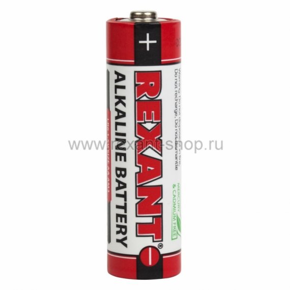 Фотография товара 'Rexant Алкалиновая батарейка AA/LR6 30-1050'