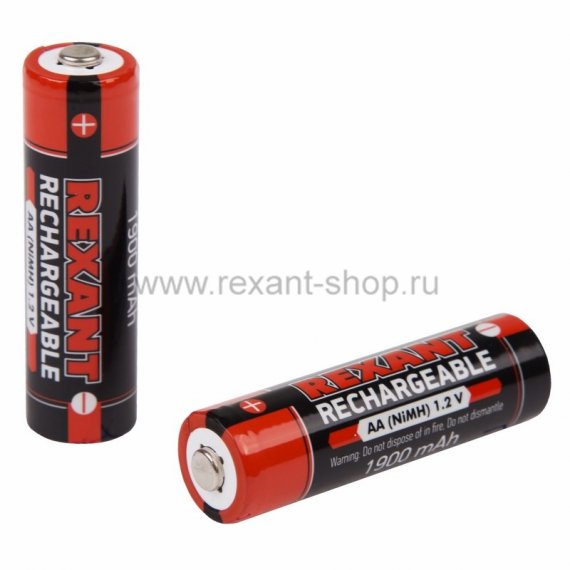 Фотография товара 'Rexant Аккумулятор тип AA 1.2В 1900мАч 30-1419'