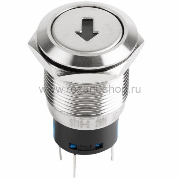 Фотография товара 'Rexant Кнопка антивандальная 19 12В 36-3454'