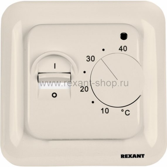 Фотография товара 'Rexant Терморегулятор механический с датчиком температуры пола 51-0581'