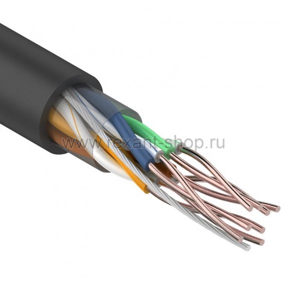 Фотография товара 'Rexant Кабель UTP 4PR 24AWG, CAT5e наружный C-054-1'