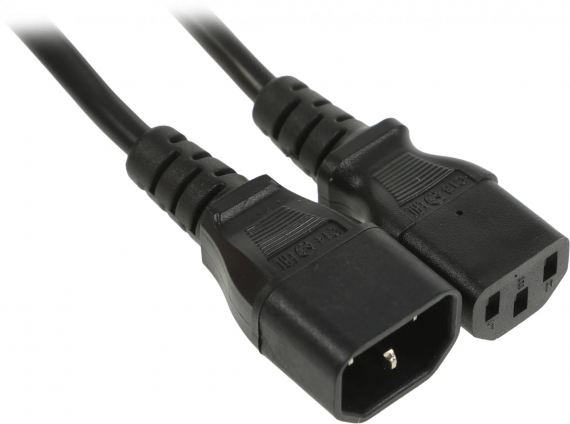 Фотография товара 'Rexant 04-2722 Шнур сетевой IEC 320 C13 – IEC 320 C14 3x0,75мм?'