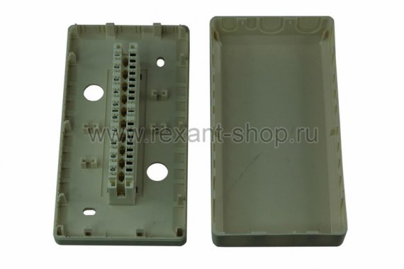 Фотография товара 'Rexant Коробка распределительная на 10 пар 04-0111'