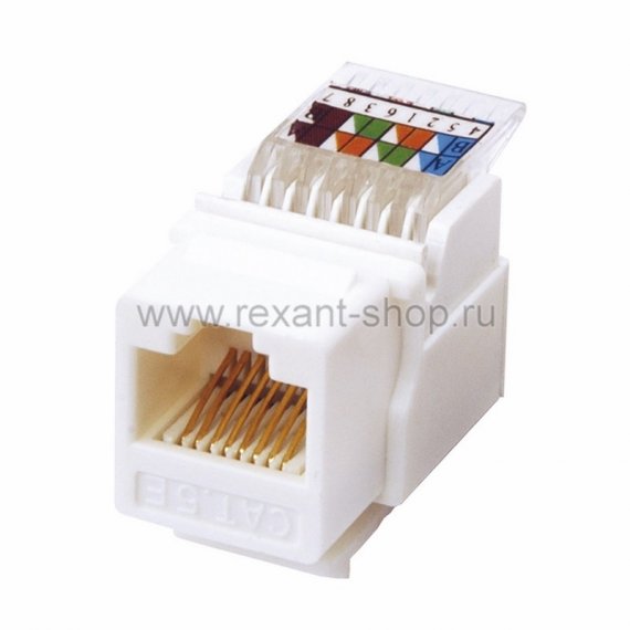 Фотография товара 'Rexant Модуль Keystone Jack RJ-45, катeгория 5e 03-1012'