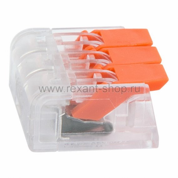 Фотография товара 'Rexant Универсальная компактная клемма, 3-проводная 07-5207'