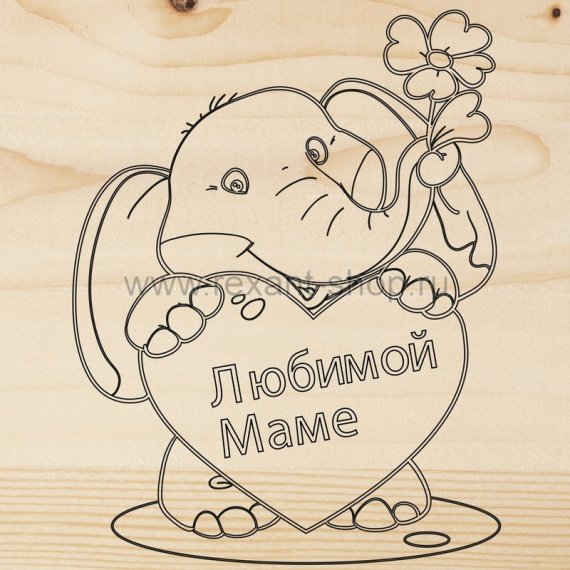 Фотография товара 'Rexant Доска для выжигания «Поздравление» 12-0930'