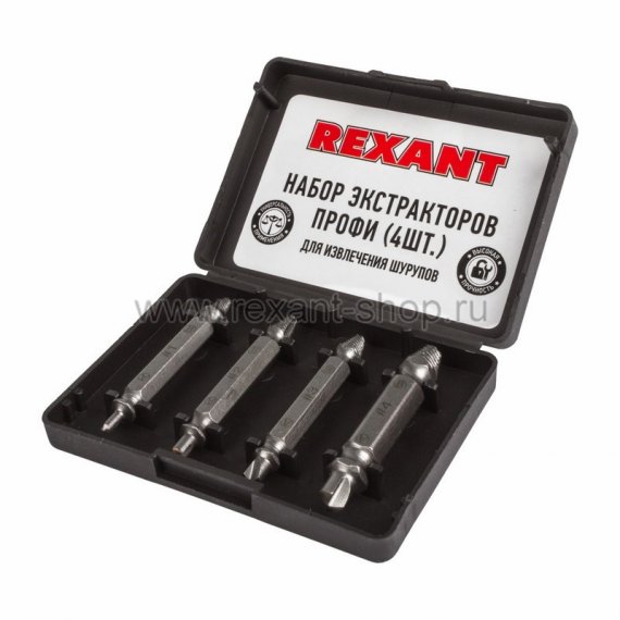 Фотография товара 'Rexant Набор экстракторов для шурупов Профи 12-6703'