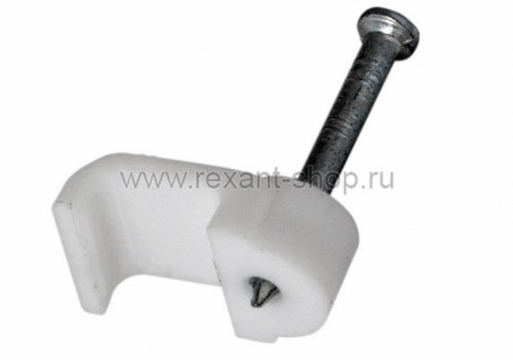 Фотография товара 'Rexant Крепеж кабеля плоский 8 х 3 мм 07-4207-20'