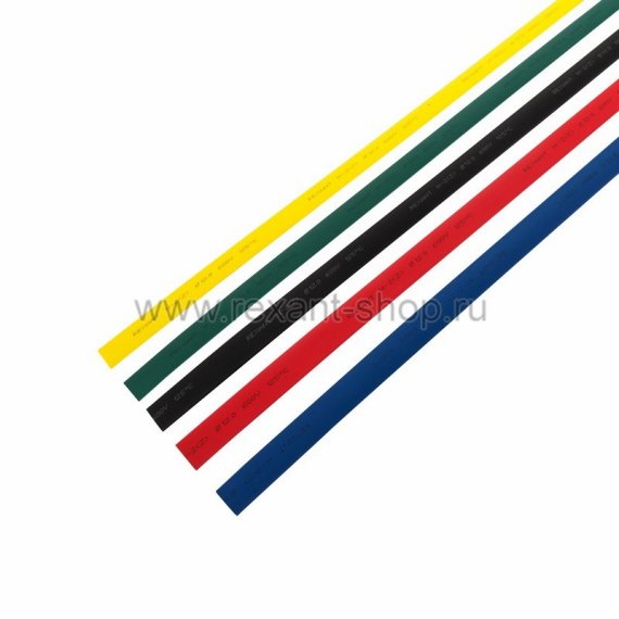 Фотография товара 'Rexant Набор термоусадочной трубки 15,0/7,5 мм 29-0165'