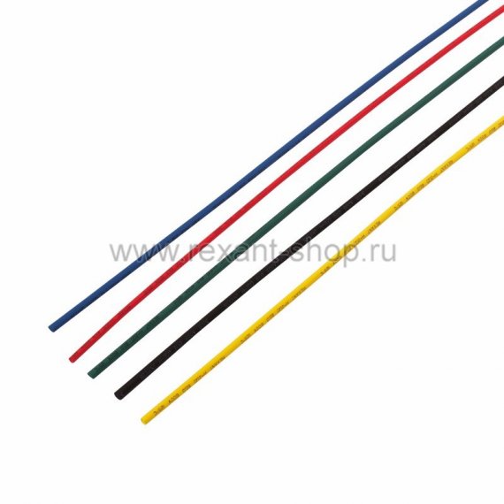 Фотография товара 'Rexant Набор термоусадочной трубки 2,0/1,0 мм 29-0151'