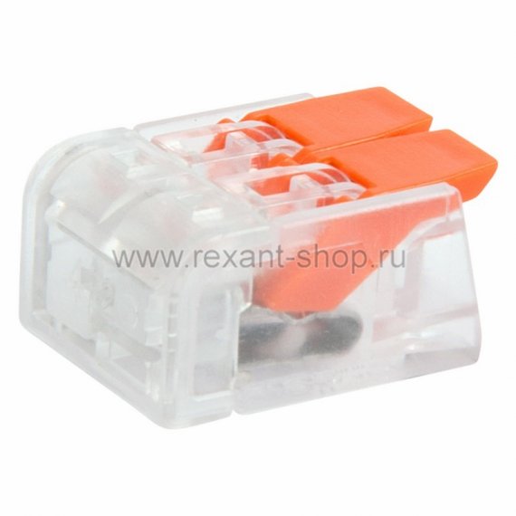 Фотография товара 'Rexant Универсальная компактная клемма, 2-проводная 07-5202'