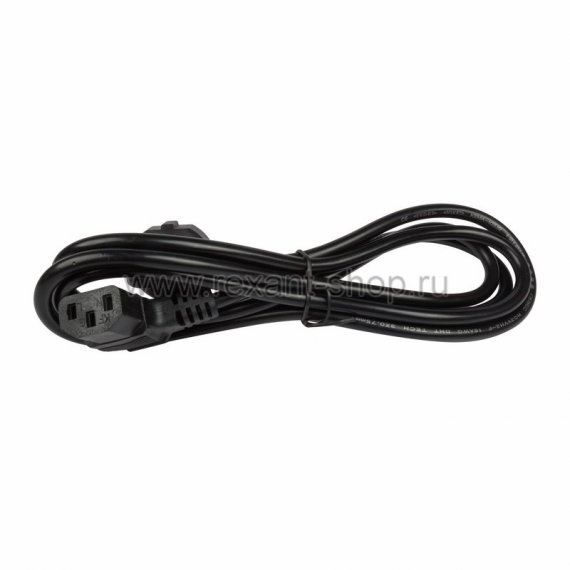 Фотография товара 'Rexant Шнур сетевой, евровилка угловая - евроразъем С13 угловой 11-1127-9'
