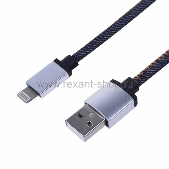 Фотография товара 'Rexant USB кабель для iPhone 5/6/7 моделей 18-4248'