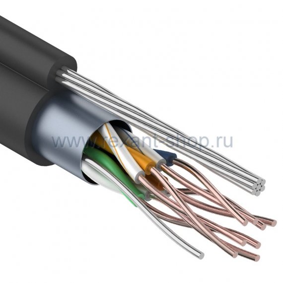 Фотография товара 'Rexant Кабель FTP 4PR 24AWG CAT5e 01-0149'