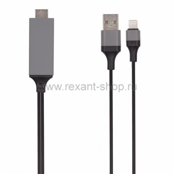 Фотография товара 'Rexant Шнур-адаптер HDTV для iPhone/iPad 18-4503-9'