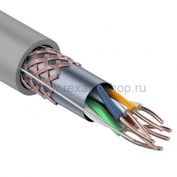 Фотография товара 'Rexant Кабель SFTP 4PR 24AWG CAT5e 01-0342'
