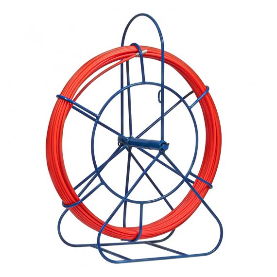 Фотография товара 'Rexant 47-2030 Протяжка кабельная (УЗК в напольной катушке), стеклопруток, d=6,0мм, 30м'