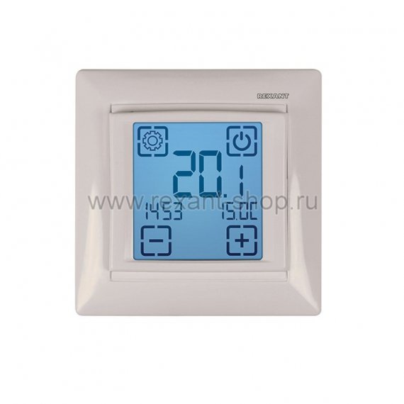 Фотография товара 'Rexant Терморегулятор сенсорный программируемый RX-421H 51-0586'