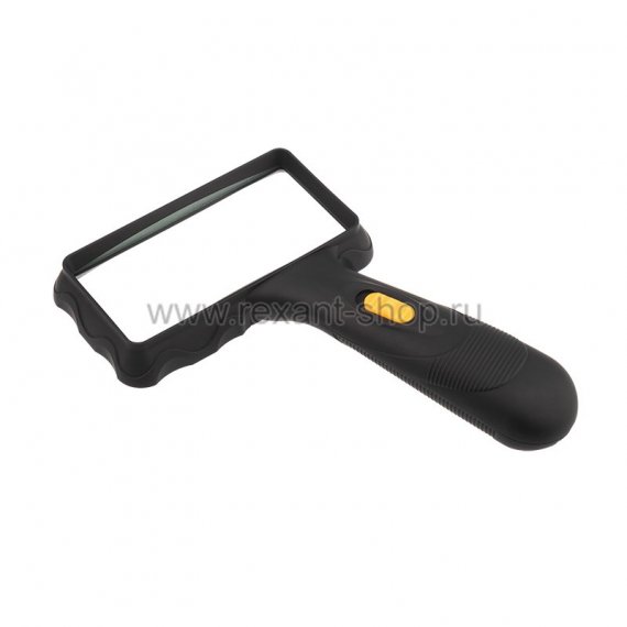 Фотография товара 'Rexant Лупа ручная квадратная «Soft Touch», 2X 31-1110-9'
