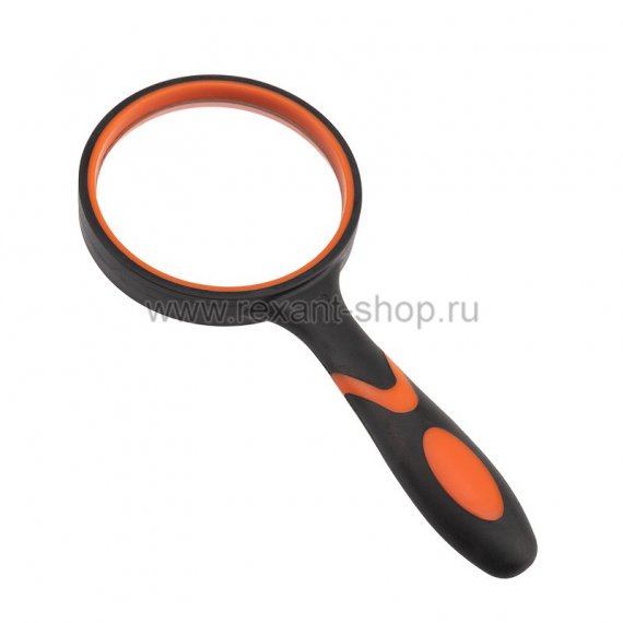 Фотография товара 'Rexant Лупа ручная круглая «Soft Touch», 3X 31-1005-9'