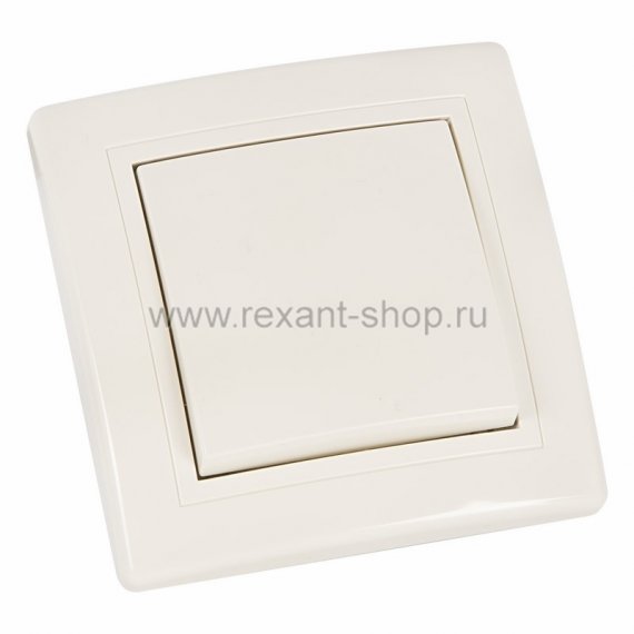 Фотография товара 'Rexant Выключатель одноклавишный, проходной 78-0129'
