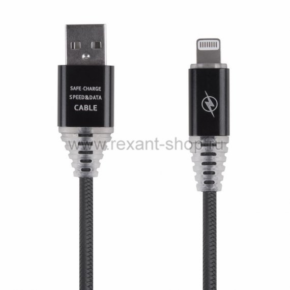 Фотография товара 'Rexant USB кабель для iPhone 5/6/7/8/Х моделей 18-7022'