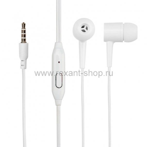 Фотография товара 'Rexant Наушники пластмассовые Y-1 Extra Bass с микрофоном 18-2028-9'